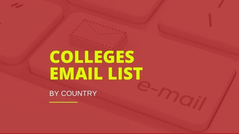 Colleges Email List